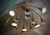 Sputnik Semi Spherical Brass Chandelier and Pendant, 1990s For Sale - Image 6 of 10