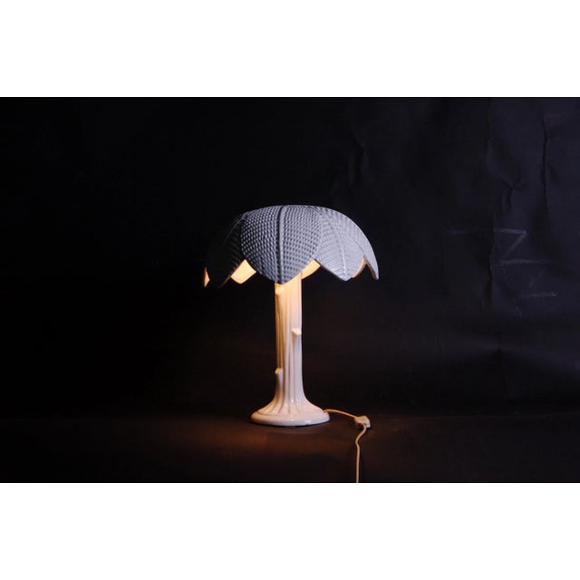 White Tree Shaped Table Lamp by Tommaso Barbi for B Ceramica, 1970s For Sale - Image 8 of 18