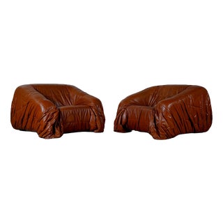 Piumino Lounge Chairs, Italy, 1970s, Set of 2 For Sale