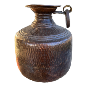 Antique Copper Water Container From India