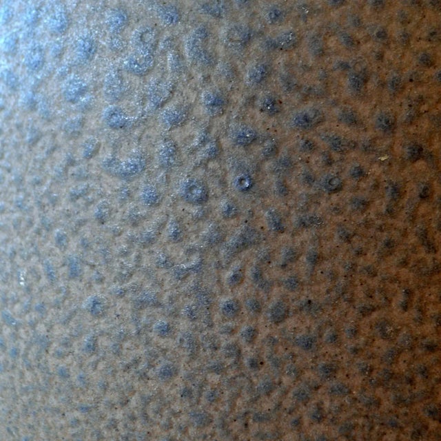 Mid-Century German Sea Blue Sculptural Ceramic Vase, 1960s For Sale - Image 4 of 8