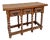 Spanish Wood Console Table with Three Drawers, 1950 For Sale
