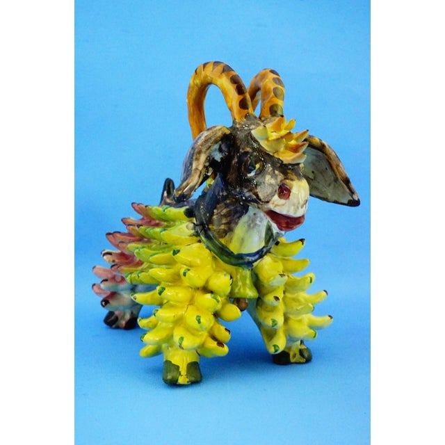 After Richard Dölker, Vietri German Period Goat Sculpture, 20th Century, Ceramic For Sale - Image 9 of 18