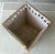 Late 20th Century Late 20th Century Adirondack-Style Footed Knotty Wood Parquetry Jardinière or Basket With Jali-Inspired Trimmed Border For Sale - Image 5 of 18
