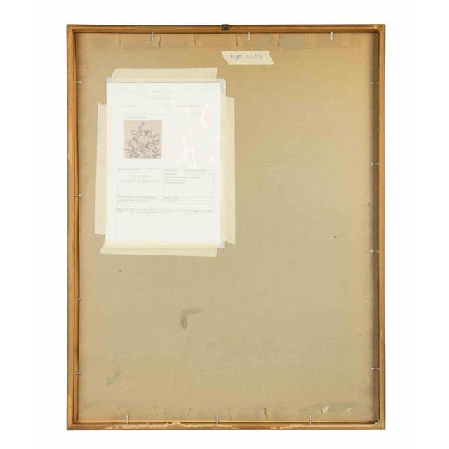 Ossip Zadkine, Abstract Composition, 1946, Mixed Media Drawing, Framed For Sale - Image 3 of 4