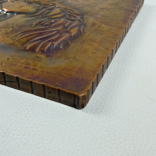 High Relief Painting of Horses in Embossed Copper by Studio Cellini For Sale - Image 10 of 13