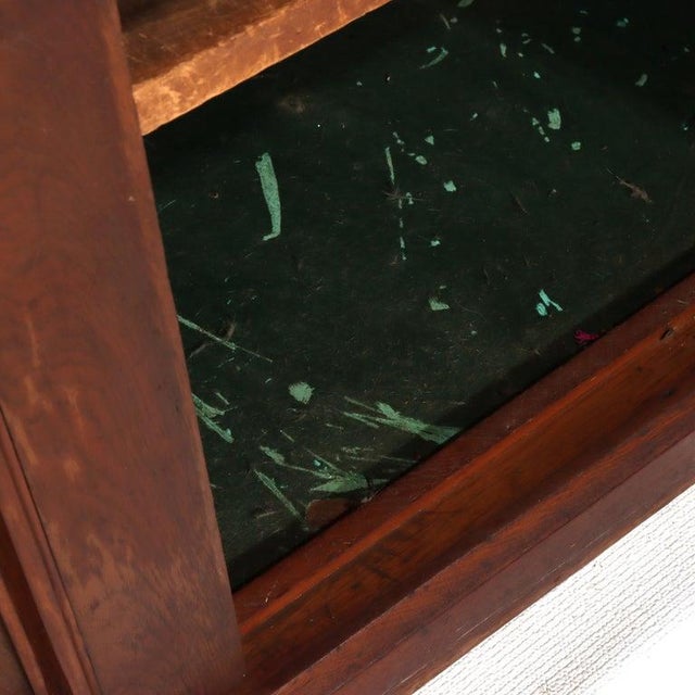 Antique Walnut & Burl Drop Front Desk With Teardrop Pulls C1880 For Sale - Image 10 of 16