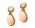 Contemporary Cellini Coral 18k Yellow Gold Dangle Earrings - 2 Pieces For Sale - Image 3 of 7