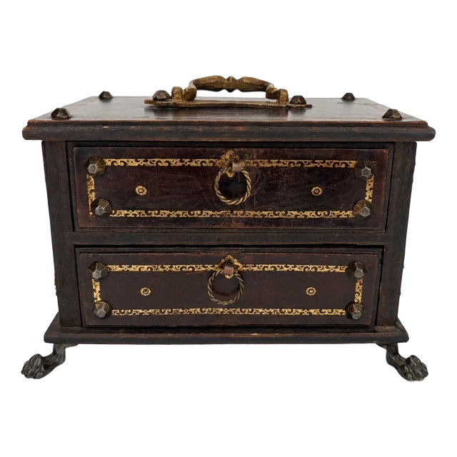 Wooden Jewelry Box, 1920 For Sale