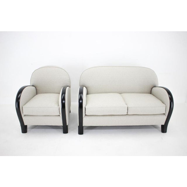 Italian Two-Seater Sofa and Armchair, 1940s, Set of 2 For Sale - Image 4 of 14