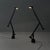 Italian modern black table lamps Tizio by Richard Sapper for Artemide, 1980s Pair of adjustable table lamps model Tizio in...