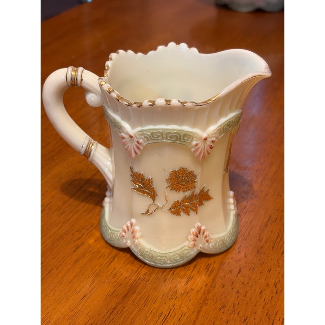 Early 20th Century Northwood Glass Company Custard Glass Table Set - Set of 3 For Sale - Image 9 of 18