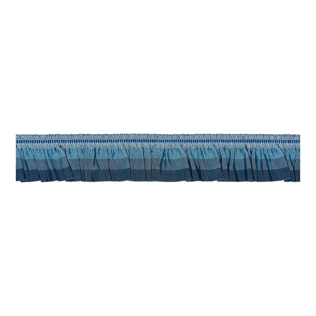Schumacher Arabella Tape Trim in Blue For Sale