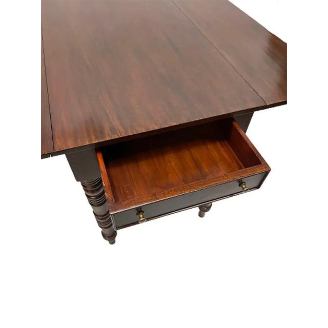 20th Century English Pembroke Dining Table For Sale - Image 3 of 9