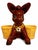 A wonderfully whimsical and highly sculptural vintage ceramic donkey planter featuring two large integrated basket-form...
