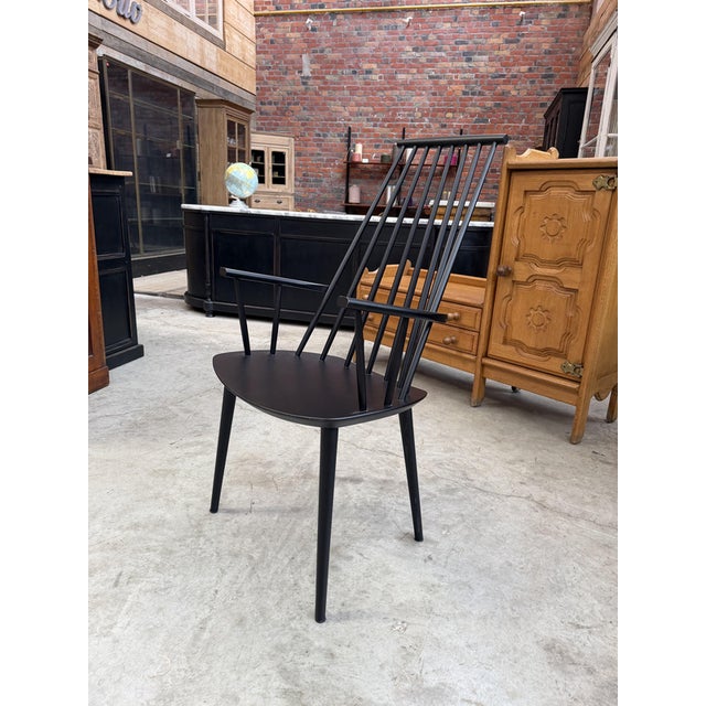 1990s Hay Armchair in Blackened Wood, 1990s For Sale - Image 5 of 10