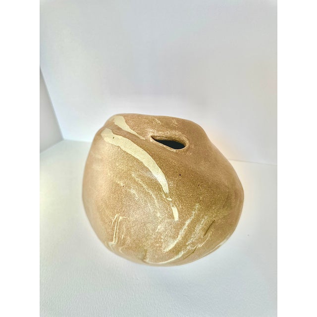Mid 20th Century Organic Studio Pottery Vase by Polly Lee, Signed For Sale In San Francisco - Image 6 of 8