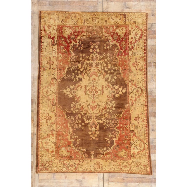 Vintage Turkish Oushak Rug - 07'00 X 10'01 For Sale - Image 10 of 10