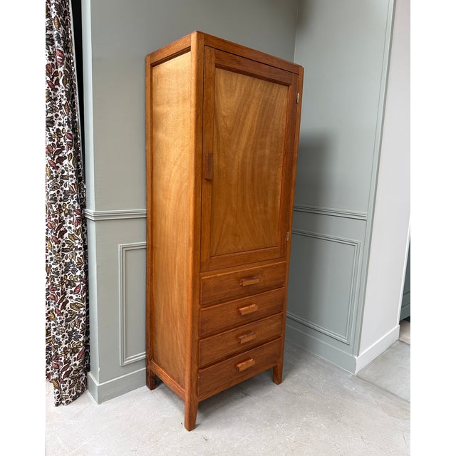 Vintage Oak Bonnetière, 1950s For Sale - Image 8 of 15