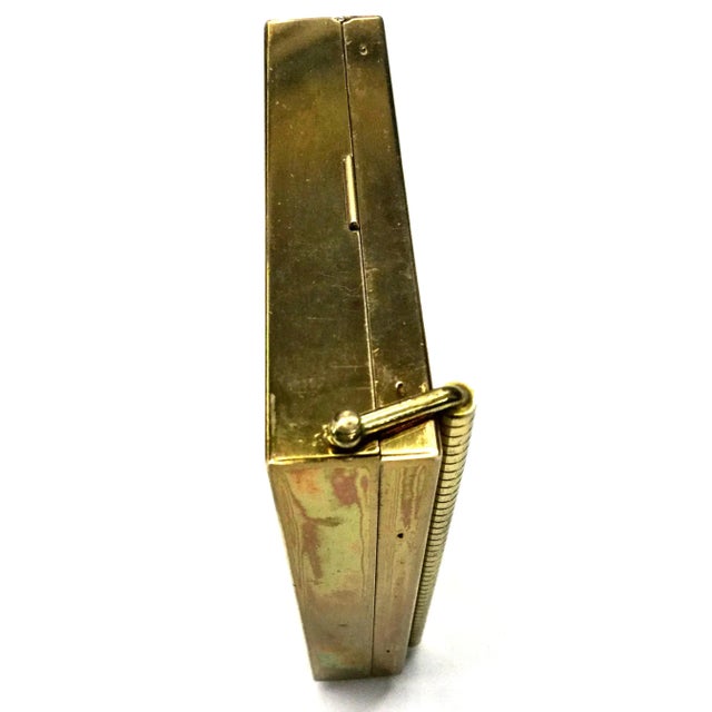 1950s Vintage Renown Volupte Brass Vanity Case For Sale - Image 5 of 12