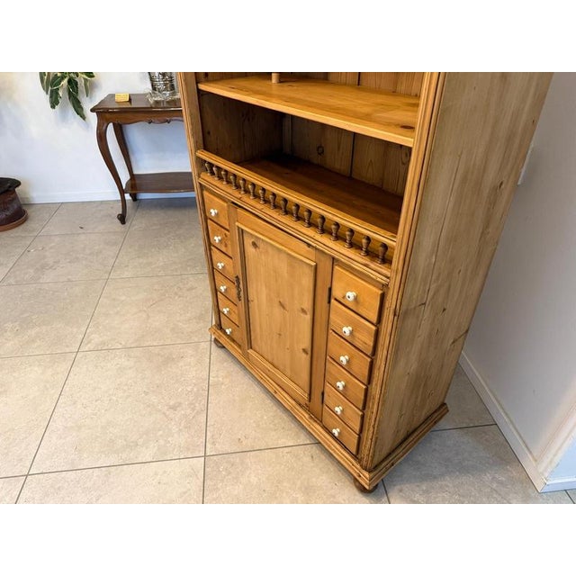 Rustic Bookshelf in Natural Wood For Sale - Image 14 of 16