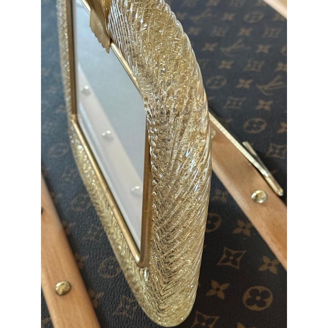 Gold Murano Glass Photo Frame, 2000s For Sale - Image 3 of 12