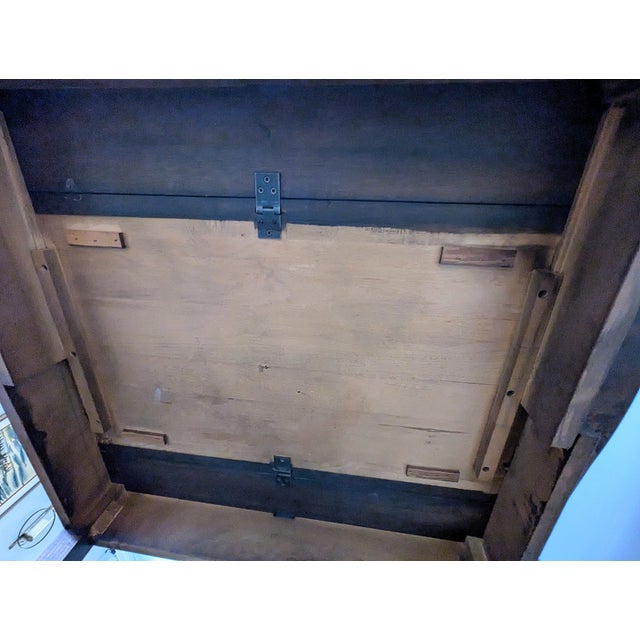 Hitchcock Stenciled Drop Leaf Dining Table 36" Butterfly Edge Mid 20th Century For Sale - Image 13 of 14