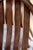 Set of 4 Oak Arched Dining Chairs With Blue Velvet Upholstered Seats For Sale - Image 14 of 16