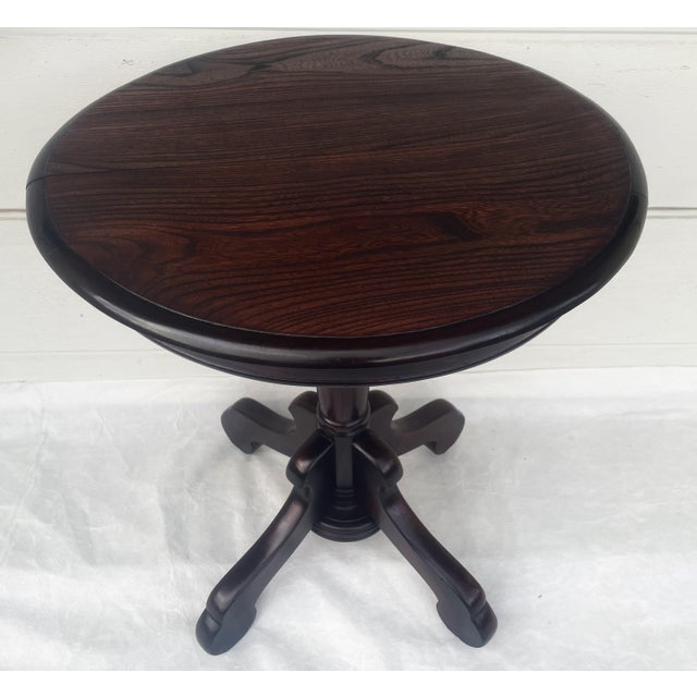 Round Ash Side Table, 1920s For Sale - Image 6 of 18
