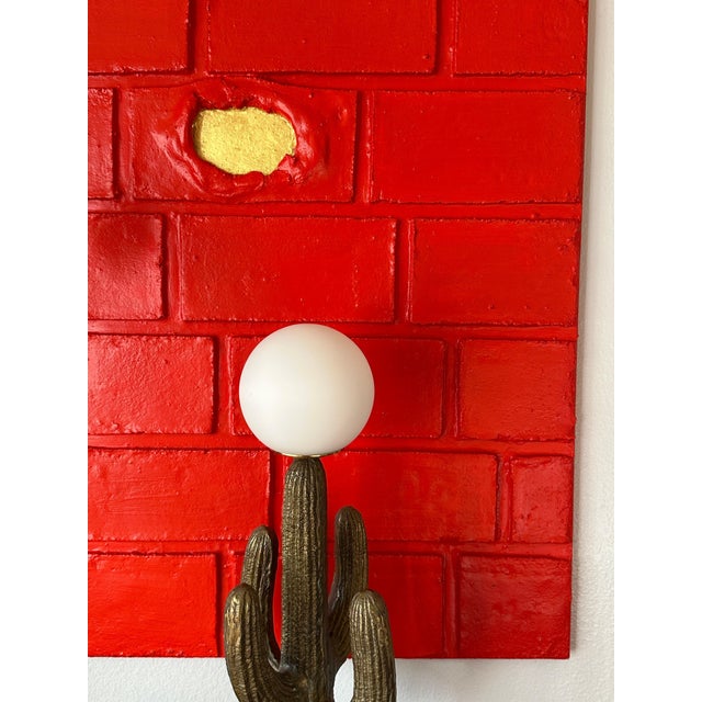 “WALL” Abstract Sculpture Painting by Maria Savino For Sale - Image 4 of 12