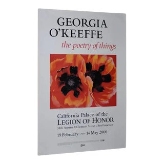 Georgia O'Keeffe "The Poetry of Things" Exhibition Poster San Francisco c.2000 For Sale