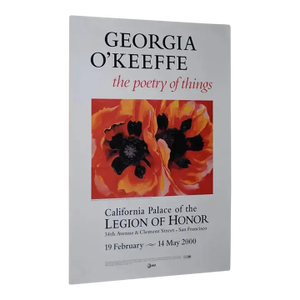 Georgia O'Keeffe "The Poetry of Things" Exhibition Poster San Francisco c.2000