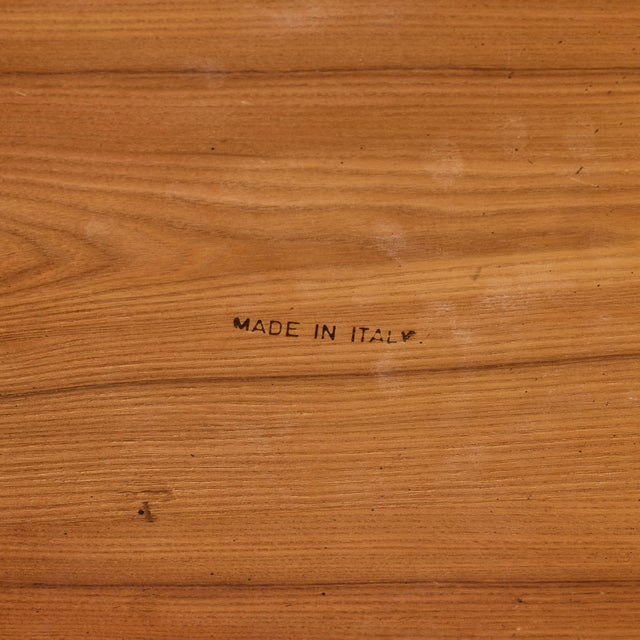 Vintage Queen Anne Game Table With Inlay Star Corner Accents, Italy For Sale - Image 12 of 12