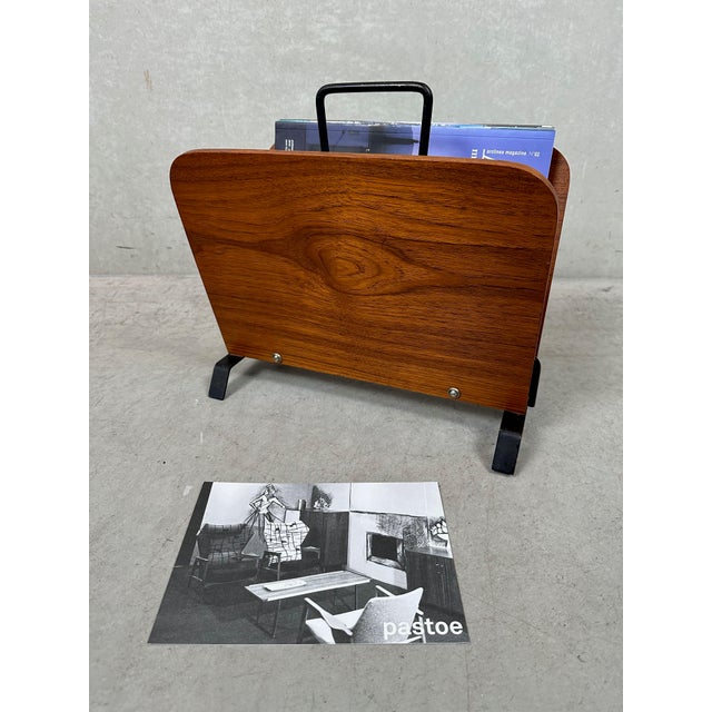 Wood Vintage Teak Magazine Rack by Cees Braakman for Pastoe, 1950s For Sale - Image 7 of 8