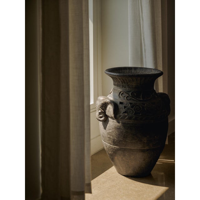 Late 20th Century Vintage Thailand Ban Chiang Style Earthenware Vessel For Sale - Image 11 of 11