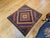 Vintage Persian Sofreh Qashqai Tribal Kilim, Handwoven Wool, Geometric Multicolor Pattern, 4’ X 4’ For Sale In Chicago - Image 6 of 9