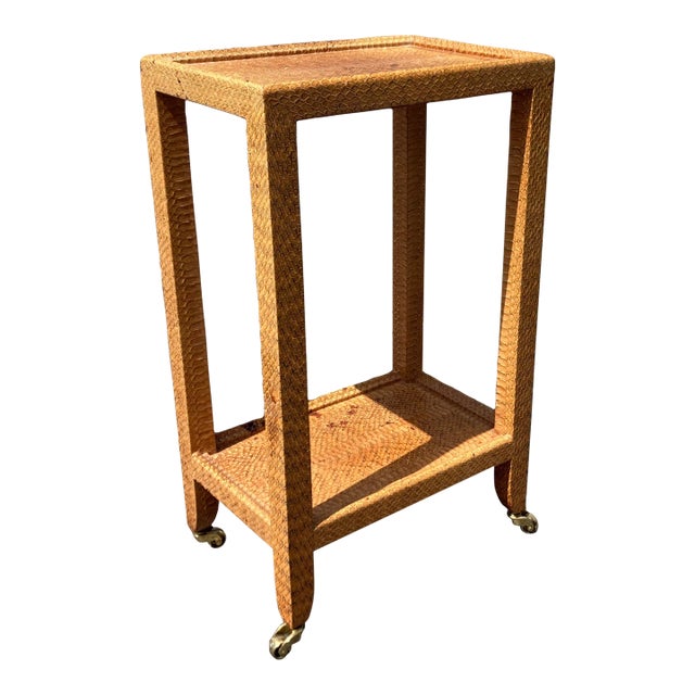 1980s Snake Skin Table by Karl Springer For Sale