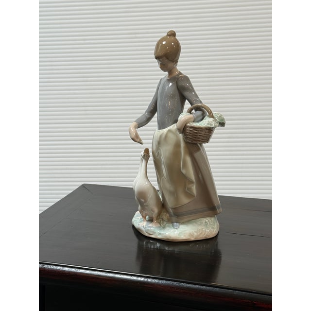 Realism Fulgencio García for Lladró Pacing the Ducks Porcelain Figurine, Signed For Sale - Image 3 of 12
