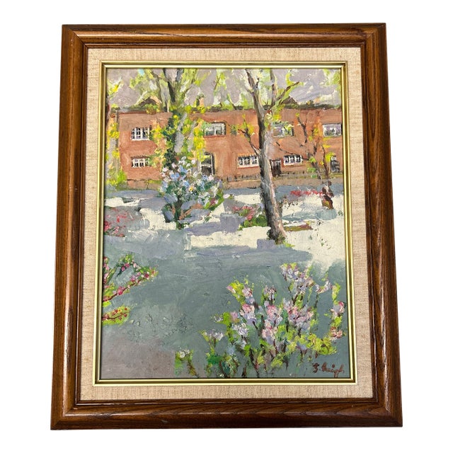 Contemporary Original “Architectural Complex” Painting by Stephen Heigh For Sale