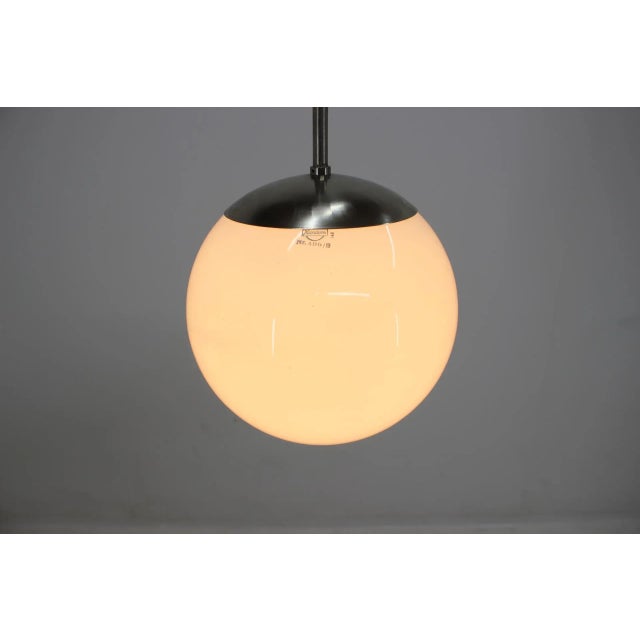 1930s Metal Bauhaus-Style Ceiling Lamp from Kandem Leuchten, 1930s For Sale - Image 5 of 6