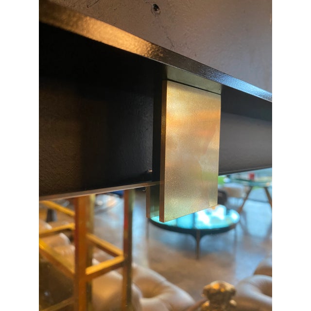 2020s MA+39's Iron Floating and Brass Square Mirror For Sale - Image 5 of 6