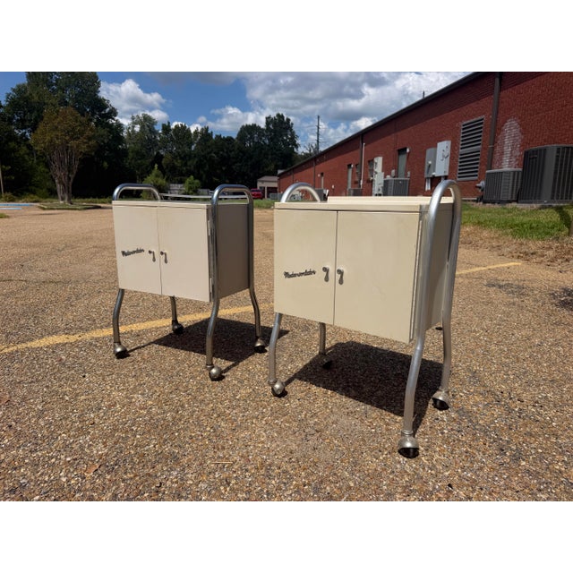 1950s Medco-Sonlator Medical Cabinets — Pair For Sale - Image 4 of 10