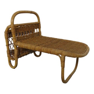 Filigree Rattan Magazine Rack, Germany, 1960s For Sale