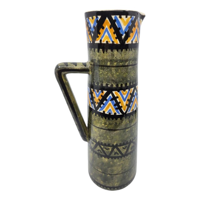 Kercy Quimper Jug in Ceramic ​​by Simone Carrié, 1950 For Sale