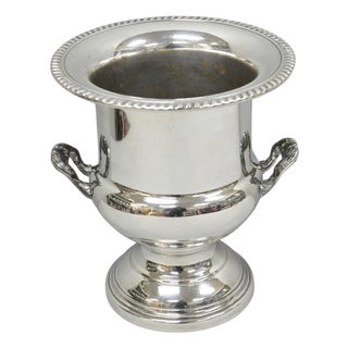 Vintage Traditional Wma Rogers Silver Plated Trophy Cup Urn Champagne Chiller Bar Ice Bucket For Sale