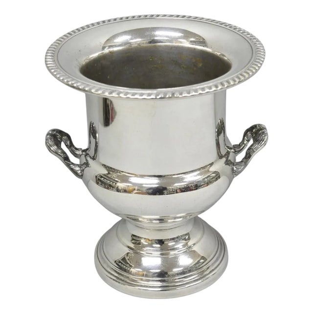 Vintage Traditional Wma Rogers Silver Plated Trophy Cup Urn Champagne Chiller Bar Ice Bucket For Sale