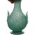 AVeM Italy Antique Murano Avem 1932 Pulegoso Teal Green Bubbles Italian Art Deco Glass Footed Flower Vase For Sale - Image 4 of 9