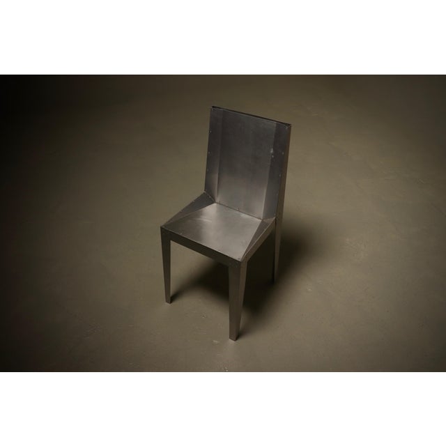 Prototype Aluminum Side Chair, 1980s For Sale - Image 10 of 13
