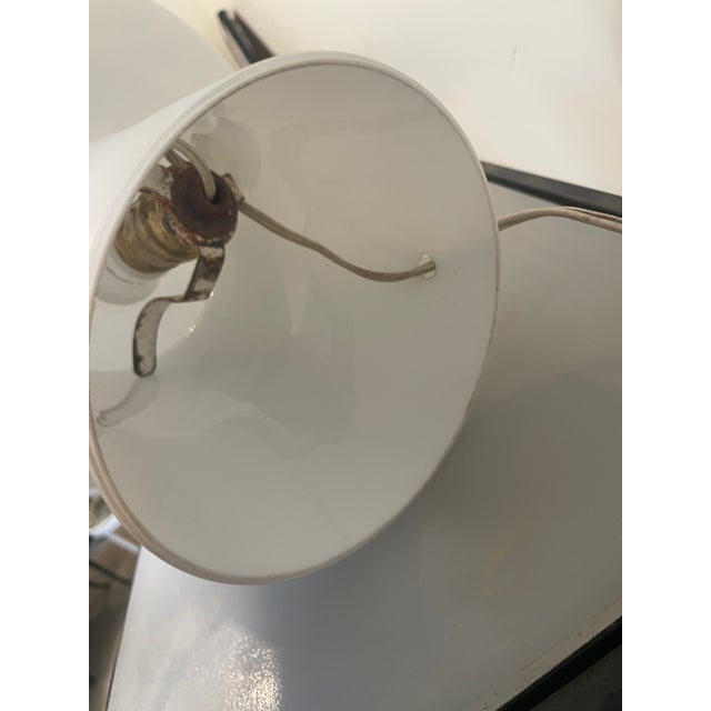 Spaceship Scandinavian Hand Blown Glass Table Lamp | 1960s Table Lamp | Vintage Lighting For Sale In Los Angeles - Image 6 of 10