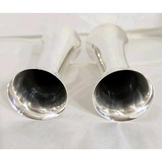Antique Edwardian Sterling Silver Flower Vases from Pearce & Son, 1908 For Sale - Image 9 of 15